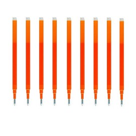 Pilot Gel Ink Refills for FriXion Erasable Gel Ink Pen, Fine Point 0.7mm, Orange Ink, Pack of 9