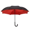 Galleria Reverse Close Stick UmbrellaBlack/Red