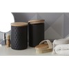 Premier Housewares Hex Canister - Black