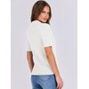 ANRABESS Women's Short Sleeve Sweaters Tops Polo V Neck Cable