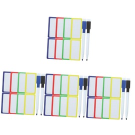 DOITOOL 4 Sets Magnetic Dry Erase Labels Multi Function Note Tags for Easy Marking Display Reusable Magnetic Stickers for Whiteboards Shelves and Surfaces with Random Color Random Color