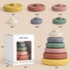 Mini Tudou 6 Pcs Stacking & Nesting Circle Toy,Soft Building