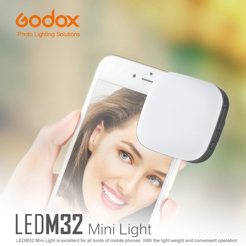 GODOX LEDM32 Smartphone Mini Light, 5200K Color Temperature