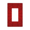 Mdulftar Red Spider Web Single Rocker Wall Plate 1 Gang