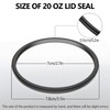 20 oz Rubber Seal Replacement Gasket for Yeti Lid, Leak-Proof