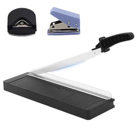 Papierschneider, A4/B5/A5/B6/B7 Präzise Papierschneidemaschine mit Sicherheitsschutz, Manuell Schneidemaschine Papier, Paper Cutter, Papier Schneidegerät für Karton, Papier und Fotos