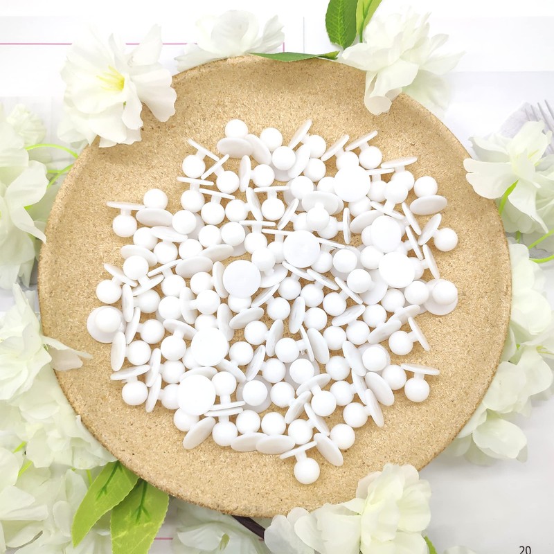 Hayaww Pack of 100 Knobs Chef's Jacket, Chef's Jacket Knobs,