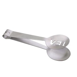 Silver Tea Bag Squeezer,Stainless Steel Oval Tea Bag Squeezer Tongs,Tea Filter Clamp Tea Strainer Holder Clip,Suitable for Gripping Ice Cube,Sugar(12.3cm)，Tea Strainers and Filters，Tea Filters