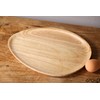 redchocol8® Handcrafted Triangle Wooden Tray Egg Shaped Plate Dish Gift