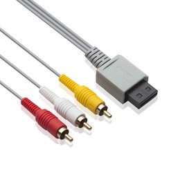 AV Cable for Wii Wii U, TENINYU 6FT Composite 3 RCA Gold-Plated Cable Cord Wire Main 480P Compatible Wii/Wii U TV HDTV Display