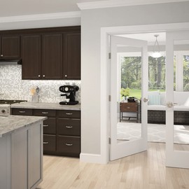 SCHLAGE Lock Company Acc 609 SCHLAGE Accent F10 Flat Wave Reversible Door Lever Lock, Solid, Antique, Brass - F10 ACC 609