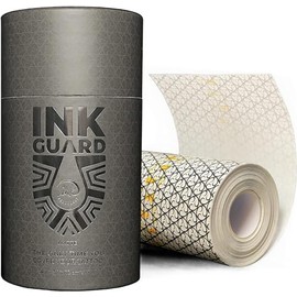 Ink Guard Tattoo Aftercare Bandage – Matte Waterproof Adhesive Film, Transparent Protective Tattoo Cover, Heal Tattoos or Minor Skin Wounds – 6"x11yd (15cm x 10m)