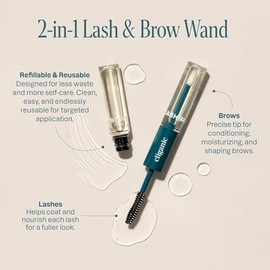Cliganic Organic Castor Oil, 30 ml - Includes Eyelash Kit - USDA Certified - Non-GMO - Pure and Natural Face Oil - Vegan, Cruelty-Free - For Eyelashes