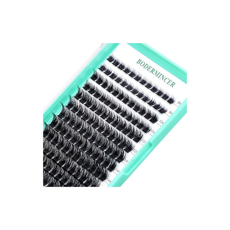 Bodermincer 120 Racimos/Caja De Racimos Anchos Con Efecto 3D, Pestañas