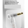 Wired Sound Isolating Earbuds with Microphone Detachable Dynamic Earphone with