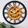 25cm Round Iron Clock Featuring a Frankenstein Monster Boltssheet size: