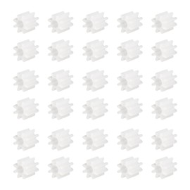 DMiotech 30pcs 8 Teeth Plastic Gear Model 082A Reducer Plastic Worm Gear for DIY Craft Subjects