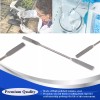 HTI Brand Lab Spatula Stainless Steel Sampling Micro Square/Round Ends