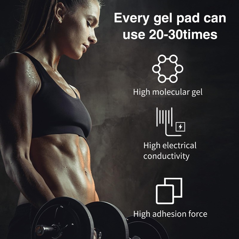 50Pcs Abs Stimulator Training Replacement Gel Sheet Pads for Abdominal