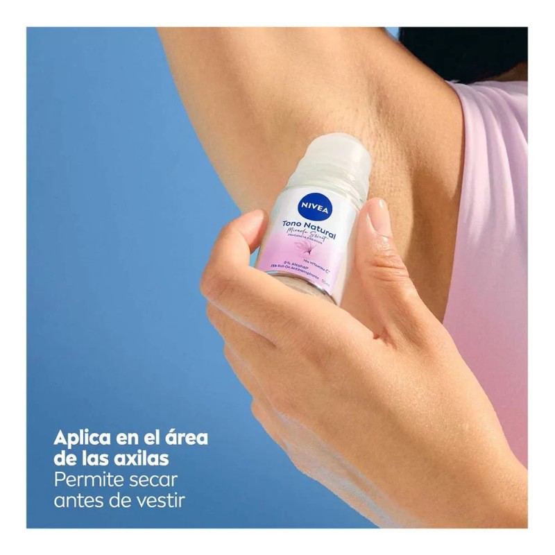 Desodorante roll on Nivea Tono Natural Miracle Sweet lirio