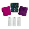 3 Pañales Ecológicos Unitalla + 3 Absorbentes Microfibra