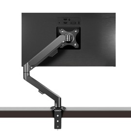 HILLPORT Monitor Arm Desk Mount Single 17-34 inch Portable Adjustable Vesa Stand Gas Spring Desktop Bracket 4.4 to 19.8 lbs with Clamp and Grommet Screen Up to 34 inch Computer pc M5-B