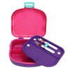 Bento Lunch Box ABS Separate Compartments with Buckle Handle Leakage