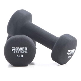 Power Systems Premium Neoprene Dumbbells - Non-Slip Grip and Squared Edges to Prevent Rolling (5)