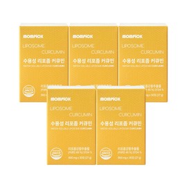 Mampick Water-Soluble Liposomal Curcumin Turmeric Powder Supplement 5 Boxes / 맘픽 수용성 리포좀 커큐민 강황 가루 영양제 5박스