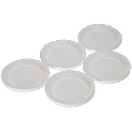 Weck Airtight Plastic Lid – Diameter 80 mm – White – Pack of 5)