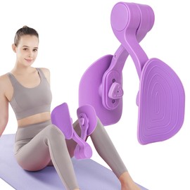 Thigh Exerciser with 3 Levels Resistance Adjustable,Thigh Workout Equipment,Kegel Exercise,Inner Thigh Exerciser,Thigh Slimmer,Thigh & Hip Strengtheners,Purple
