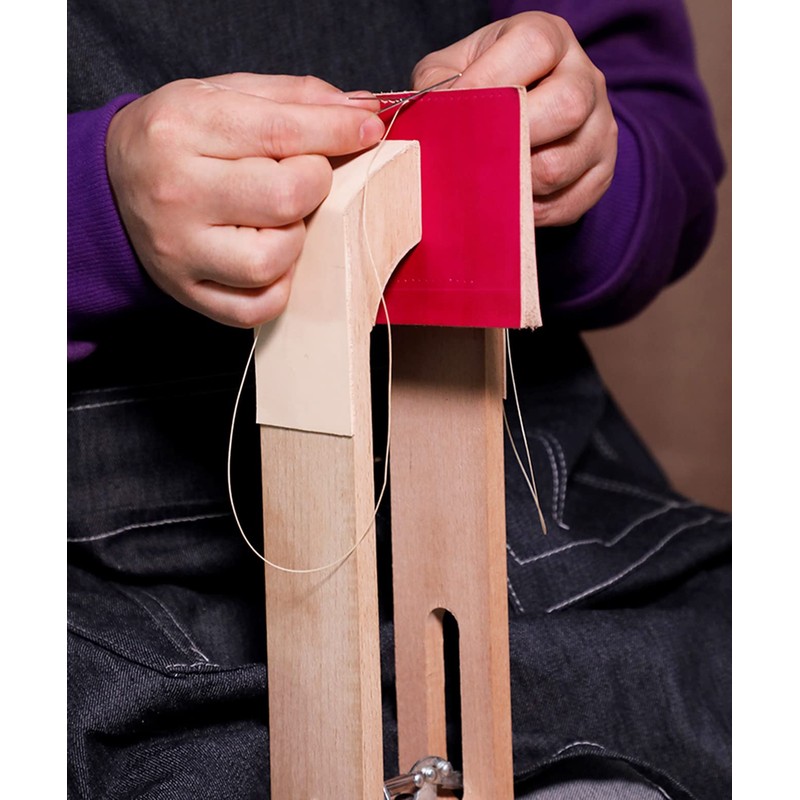 Tosnail Wood Leather Craft Hand Stitching Pony Horse Leather Clamp