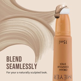 Color Nymph Liquid Makeup Contour, Liquid Bronzer Makeup Wand Hydrating Formula Contour Wand For Face Sculpt Fine Texture Natural Blend Long Lasting - Light Tan Contour Stick