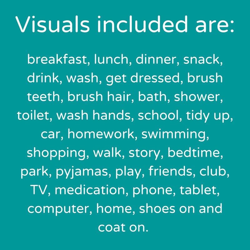 Create Visual Aids Visual Timetable For Home Visual Schedule Routine