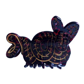 Novelty Mamba Snake Hair Clip,Funny Acetate Hair Clip,Big Claw Clip for Women,Funny Hair Claw Clip,Red