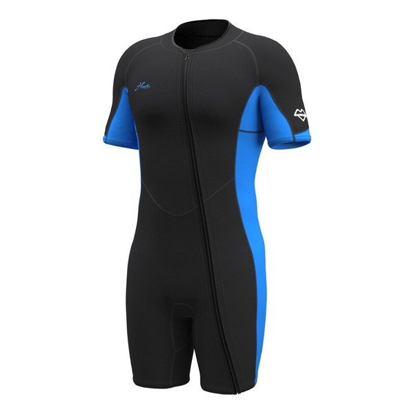 Hevto Shorty Wetsuits Men 2mm Neoprene Short Wet Suit Front