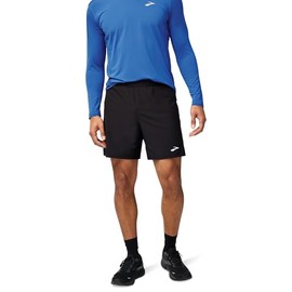 Brooks Mens Journey 7" 2-in-1 Shorts Black Mediumx7