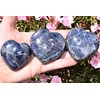 Zenergy Gems Selenite Charged Hand-Carved XL Rare Natural Iolite Pocket