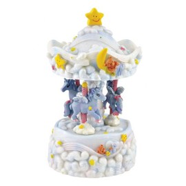 Ten music box with unicorns cod. EL32078 cm 14.5 h diam.8 by Varotto & Co.