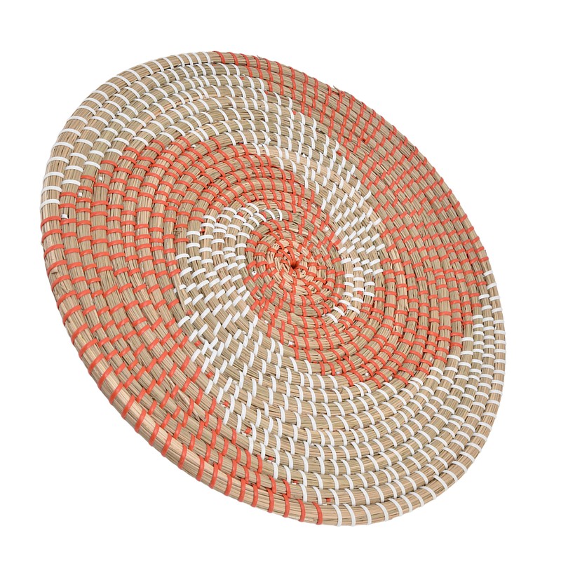 Wall Basket Natural Rattan Exquisite Rustic Decorative Hanging Woven Wall