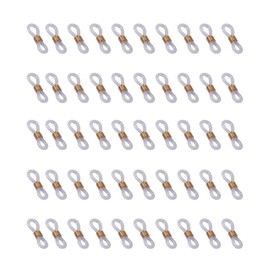 50 Pcs Transparent Hearing Aid Holder, Anti-Lost Aids Glasses Connectors for Eyeglass and Aids Users