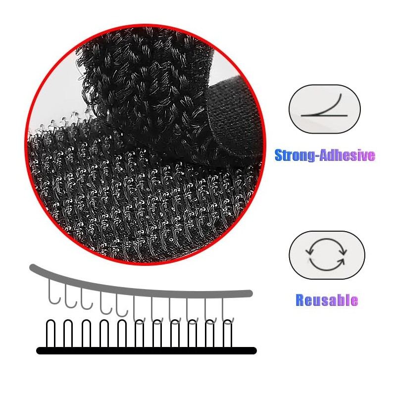YTDSUP 40 Hook and Loop Cable Ties, Sticky-back Cord Organizer,