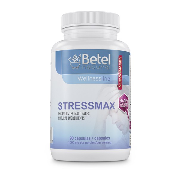 Stressmax Tablets by Betel Natural - Anxiety and Stress Relieving - 90 Capsules