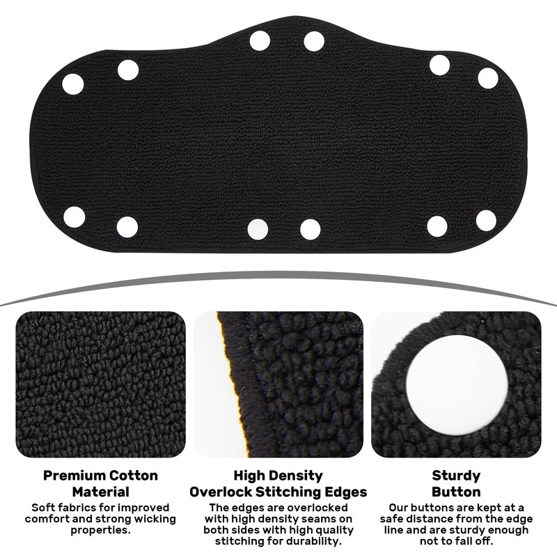 Hard Hat Sweatband 10" X 5.5", Cotton Hard Hat Liner,