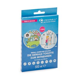 Maximus Disposable Urine Bag for Men - Pack of 1 - Hygienic Pocket Toilet Solution for Travel & Outdoor Comfort - Pee Aid Absorbs up to 500 ml