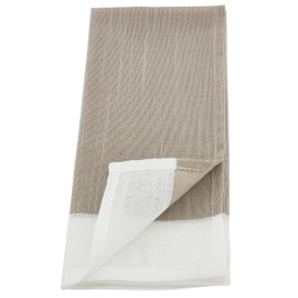 Natural Beige Banded Border Holiday Classic Special Occasion Cloth Dinner Napkins, 20" Square, 100% Polyester, (12 Piece).