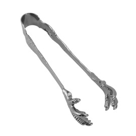 Pinzas para Hielo Estilo Garra de Águila, Pinzas de Acero Inoxidable de Grado Alimenticio para Cubiteras, Pinzas para Cubitos de Azúcar, Pinzas de Cocina Seguras (Black Plating)