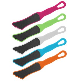Baluue Double Sided Foot File 5 Pcs Pedicure Tool for Calluses Remover Dual Sided Foot Files for Home Use Random Color
