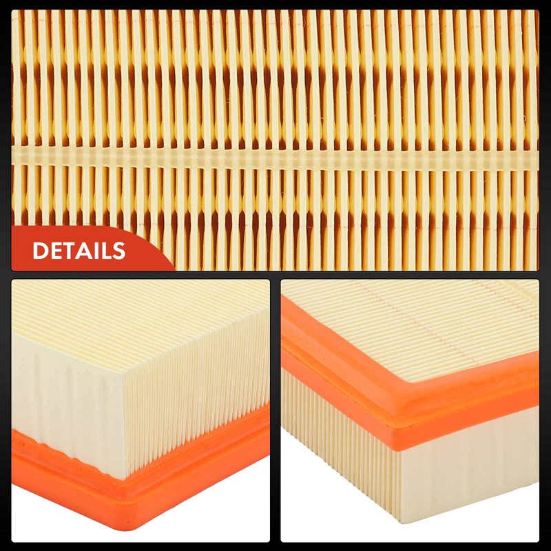 A-Premium Filtro de aire de motor de 2 piezas compatible