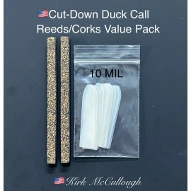"Handmade" Duck Call Reed & Cork Kit 10 Mil Mylar Reeds/3/16th Cork Strips